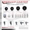 Service Caster 3 Inch Hard Rubber Wheel Swivel 58 Inch Threaded Stem Caster with Brake SCC SCC-TS20S314-HRS-PLB-58212 - alternate 2